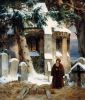 cemetery-in-the-snow-1833-by-karl-friedrich-lessing