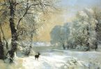 deer-in-a-snow-covered-landscape-by-anders-andersen-lundby-1841-1923-