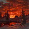 snowy-sunset-1923-by-ivan-federovich-choultse